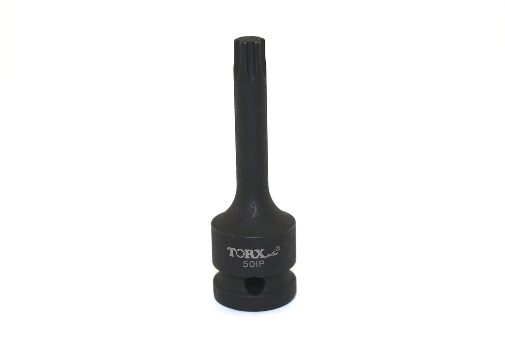  [AUSTRALIA] - TEMO IP50 3 Inch (76 mm) Long Black Impact Torx Plus 6 Point Socket Bit 1/2 Inch (12.7 mm) Square Drive Auto Repair Tool 50IP