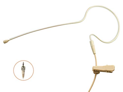  [AUSTRALIA] - Low Profile Light-Weight Headset Headworn Earhook Microphone JK MIC-J S90 Compatible with Sennheiser Wireless System