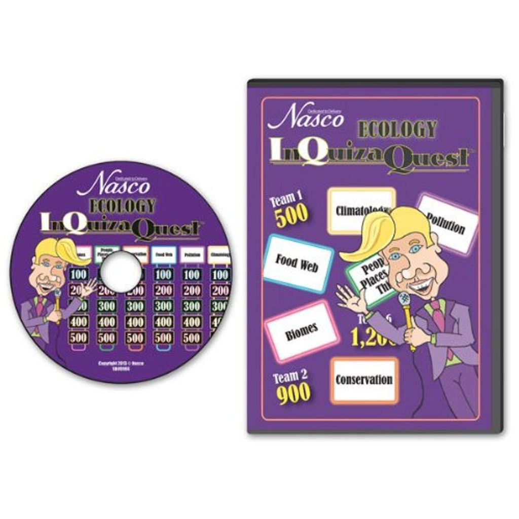  [AUSTRALIA] - Nasco SB49986 InQuizaQuest Interactive Game Show Style CD-ROM, Ecology