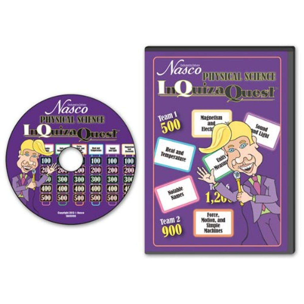  [AUSTRALIA] - Nasco SB49990 InQuizaQuest Interactive Game Show Style CD-ROM, Physical Science