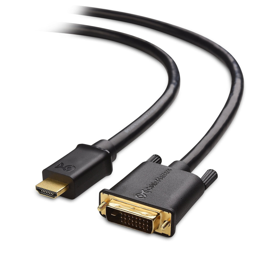  [AUSTRALIA] - Cable Matters CL3-Rated Bi-Directional HDMI to DVI Cable (DVI to HDMI) 6 Feet