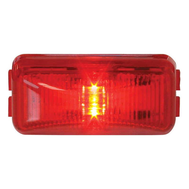  [AUSTRALIA] - Grand General 76412 Fleet Series Red Small Rectangular LED Sealed Marker/Clearance Light Red/Red Light Only