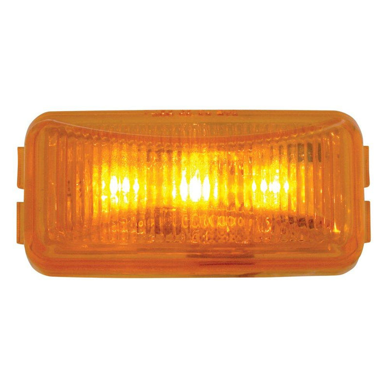 [AUSTRALIA] - GG Grand General 87640 Small Rect. Amber 3-LED Sealed Light Amber/Amber Light only