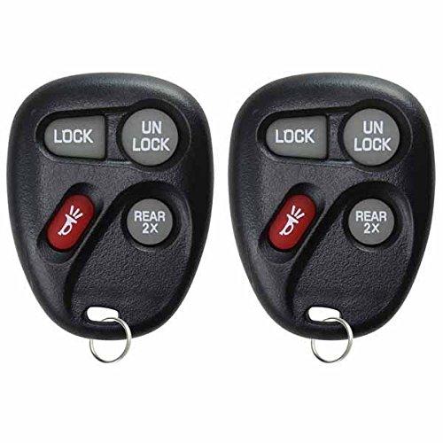 [AUSTRALIA] - KeylessOption Keyless Entry Remote Control Car Key Fob Replacement for 15732805 (Pack of 2) black