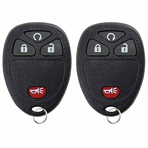 KeylessOption Keyless Entry Remote Control Car Key Fob Replacement For 15913421 (Pack of 2) black - LeoForward Australia