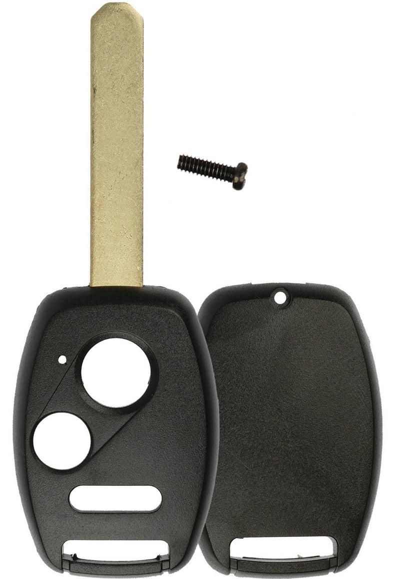 [AUSTRALIA] - KeylessOption  Just The Case Keyless Entry Remote Head Key Combo Fob Shell black