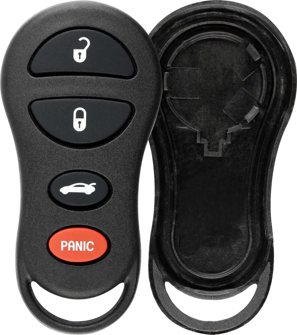  [AUSTRALIA] - KeylessOption Just the Case Keyless Entry Remote Control Car Key Fob Shell Replacement for GQ43VT17T, 04602260 Black