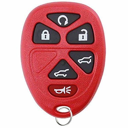  [AUSTRALIA] - KeylessOption Keyless Entry Remote Control Car Key Fob Replacement for 15913427 -Red red