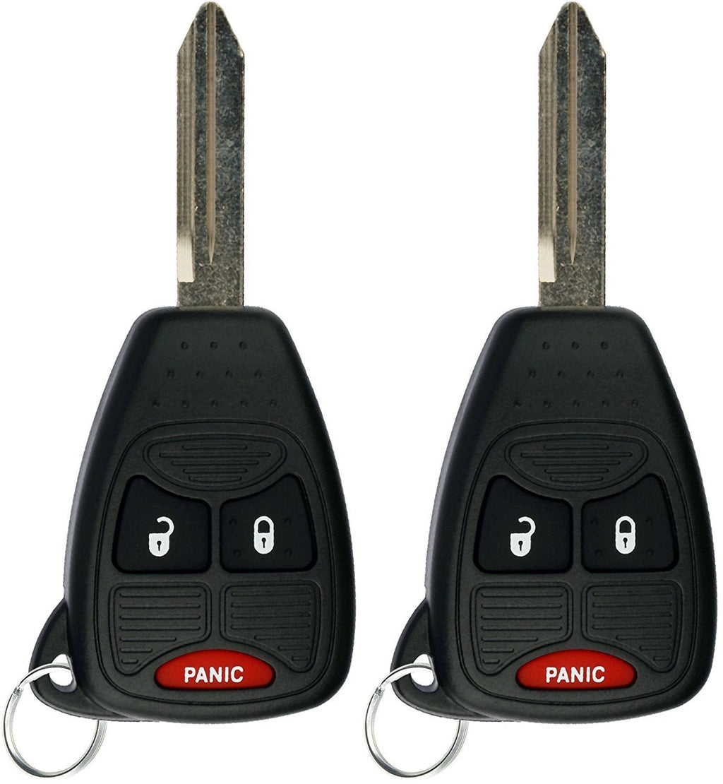  [AUSTRALIA] - KeylessOption Keyless Entry Remote Control Car Key Fob Replacement for OHT692427AA KOBDT04A (Pack of 2) Black