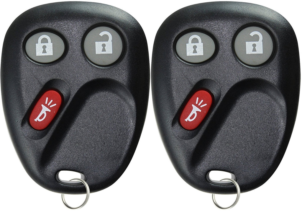 KeylessOption Keyless Entry Remote Control Car Key Fob Replacement for LHJ011 (Pack of 2) black - LeoForward Australia