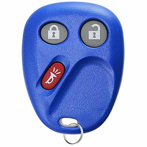  [AUSTRALIA] - KeylessOption Replacement 3 Button Keyless Entry Remote Control Key Fob -Blue blue