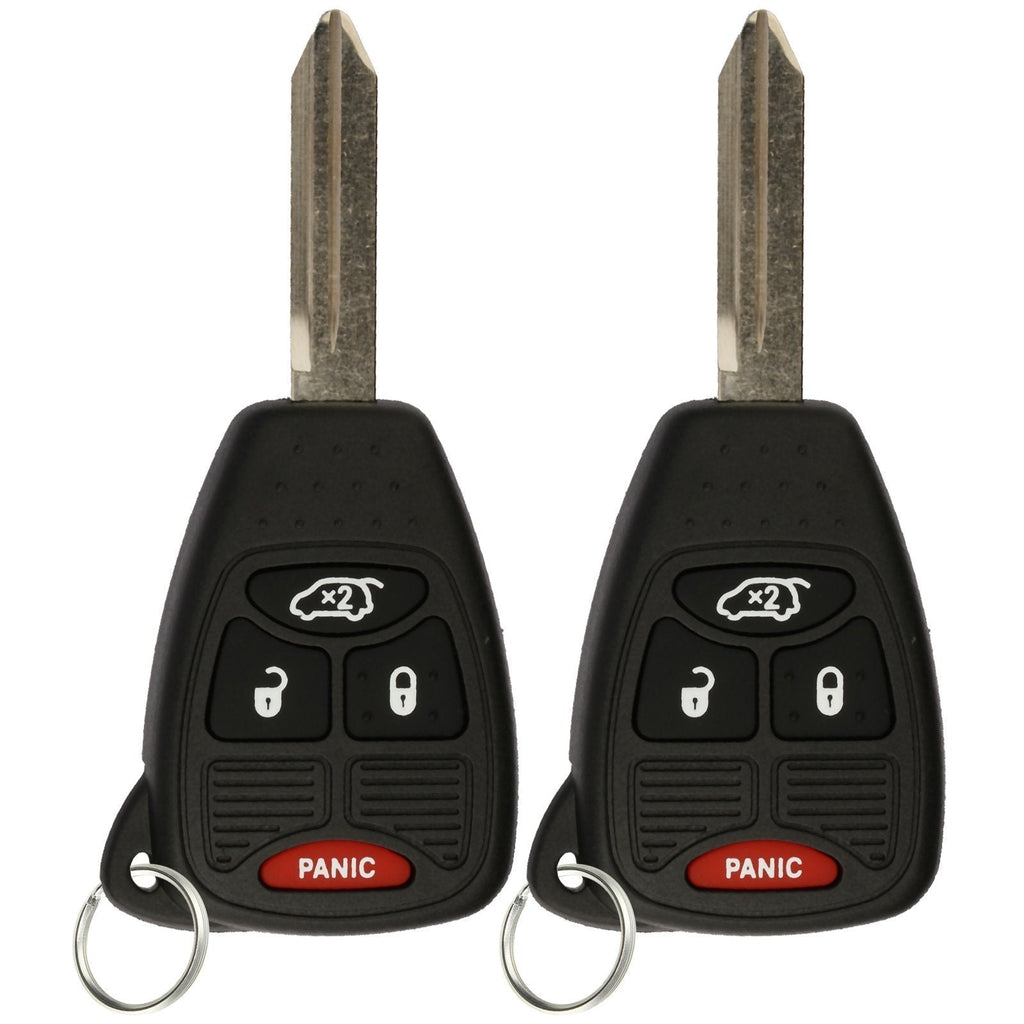  [AUSTRALIA] - KeylessOption Keyless Entry Remote Control Car Key Fob Replacement Uncut Key for M3N5WY72XX (Pack of 2)