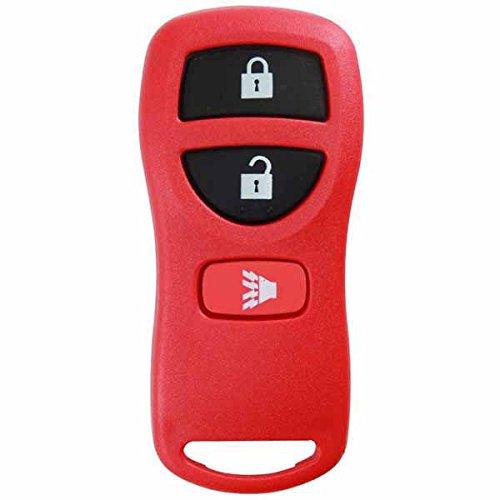  [AUSTRALIA] - KeylessOption Keyless Entry Remote Control Car Key Fob Replacement for KBRASTU15, CWTWB1U733-Red Red