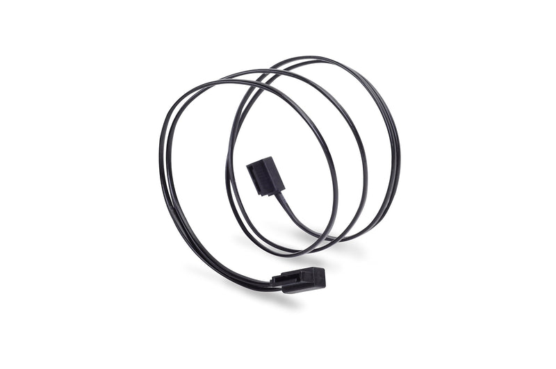  [AUSTRALIA] - SilverStone Technology SST-CP11B-500 Ultra Thin 6Gb/s Lateral 90-Degree SATA Cables with Custom Low-Profile Connectors (CP11B-500),CP11B-500 - Black 500mm