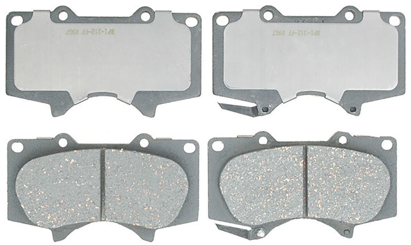 ACDelco Silver 14D976CH Ceramic Front Disc Brake Pad Set - LeoForward Australia