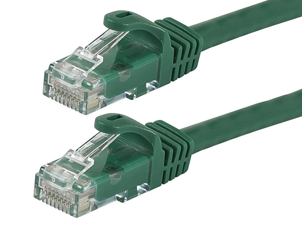  [AUSTRALIA] - Monoprice - 111256 Flexboot Cat6 Ethernet Patch Cable - Network Internet Cord - RJ45, Stranded, 550Mhz, UTP, Pure Bare Copper Wire, 24AWG, 14ft, Green 1 Pack 14 Feet