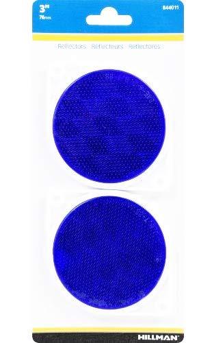 Hillman 844011 Adhesive Reflector Blue (3") - LeoForward Australia