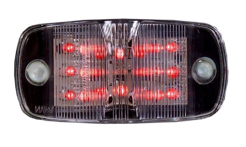  [AUSTRALIA] - Maxxima M23015RCL Red 4" LED Clear Lens Combination Clearance Marker Light Red Clear Lens