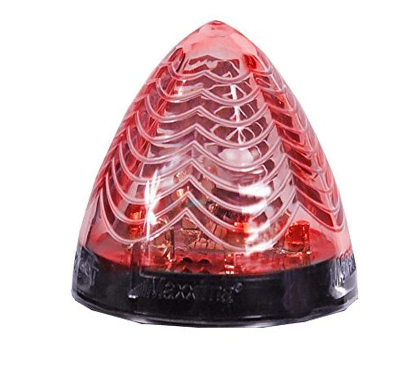  [AUSTRALIA] - Maxxima M34600RCL 6 LED Red 2" Clear Lens Beehive Clearance Marker Light Red Clear Lens