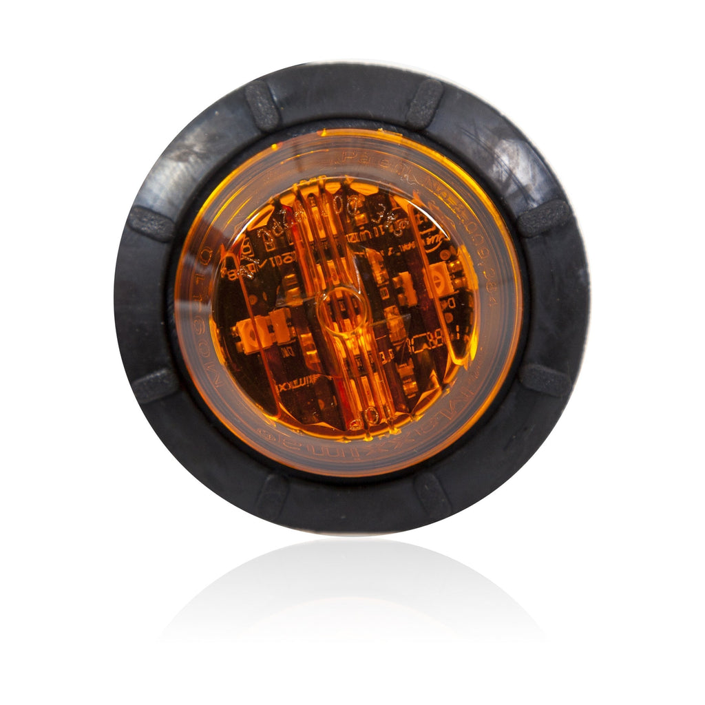 [AUSTRALIA] - Maxxima M09410Y Amber 1-1/4" Round LED Low-Profile Clearance Marker Light