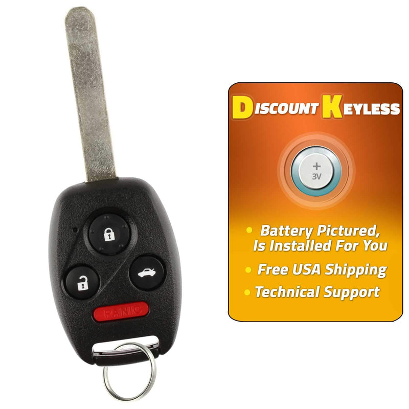  [AUSTRALIA] - Discount Keyless Replacement Uncut Car Entry Remote Fob Key Combo For Honda Accord OUCG8D-380H-A Remote Single