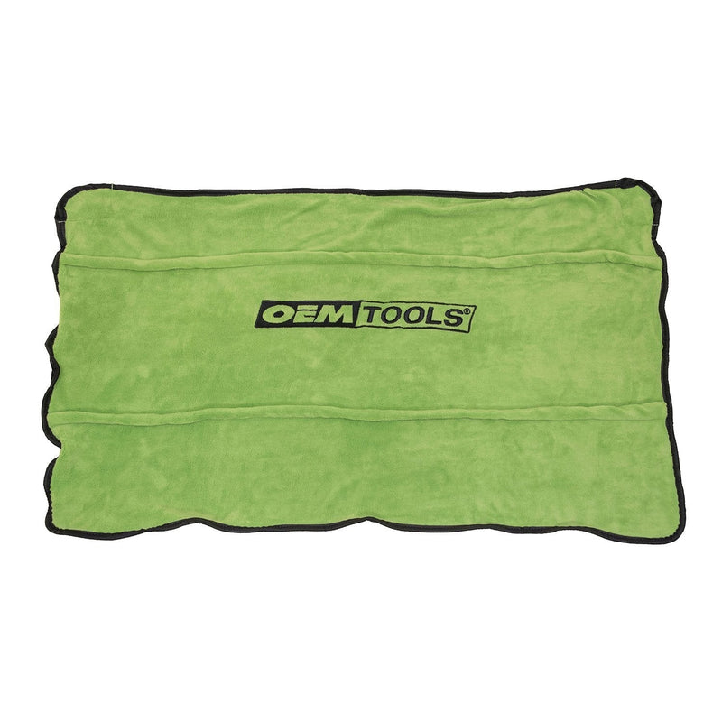  [AUSTRALIA] - OEM TOOLS Green 24899 Soft Fender Cover | Protect Your Paint Job While You Work on Your Car | Fleece is Machine Washable | 42 in. x 24