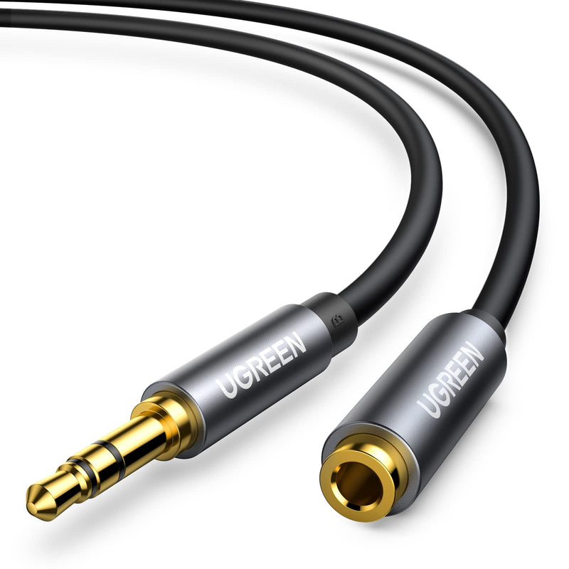  [AUSTRALIA] - UGREEN Headphone Extension Cable 3.5mm Extension Gold Plated Aux Extension Cable Audio Stereo Jack Male to Female TRS Cord Extender Compatible with iPhone iPad Phones Tablets Media Players, 10FT