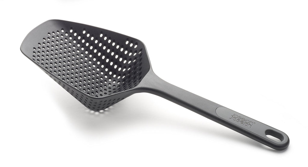  [AUSTRALIA] - Joseph Joseph Scoop Colander Strainer Slotted Spoon, Large, Black