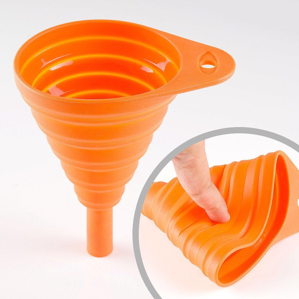  [AUSTRALIA] - KiWAV Motorcycle Silicone Foldable Collapsible Oil Funnel