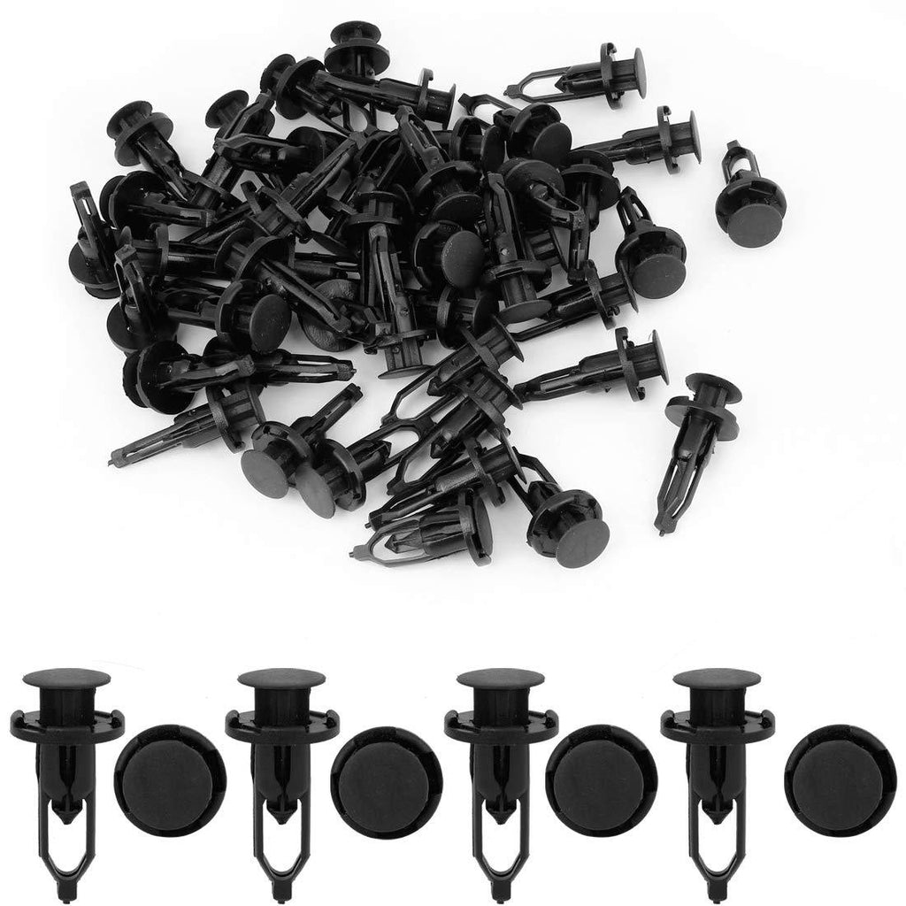 uxcell 50 Pcs 9mm Hole Retainer Clips Plastic Drive Rivets Mud Flaps Bumper Fender Push Clips 52161-02020 for Toyota - LeoForward Australia