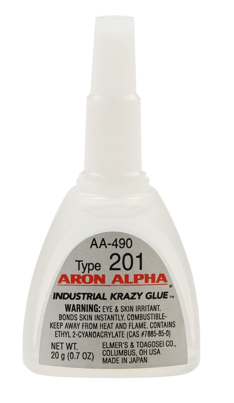  [AUSTRALIA] - Aron Alpha Industrial Krazy Glue-AA490 Aron Alpha Indust Clear 201 (2 cps viscosity) Regular Set Instant Adhesive 20 g (0.7 oz) Bottle