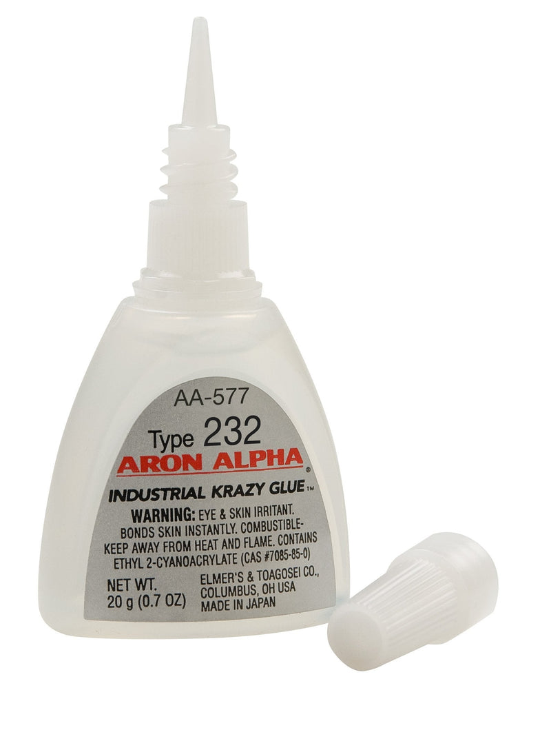  [AUSTRALIA] - Aron Alpha Industrial Krazy Glue-AA577 Aron Alpha Indust Clear 232 (300 cps) Fast Set Instant Adhesive 20 g (0.7 oz) Bottle
