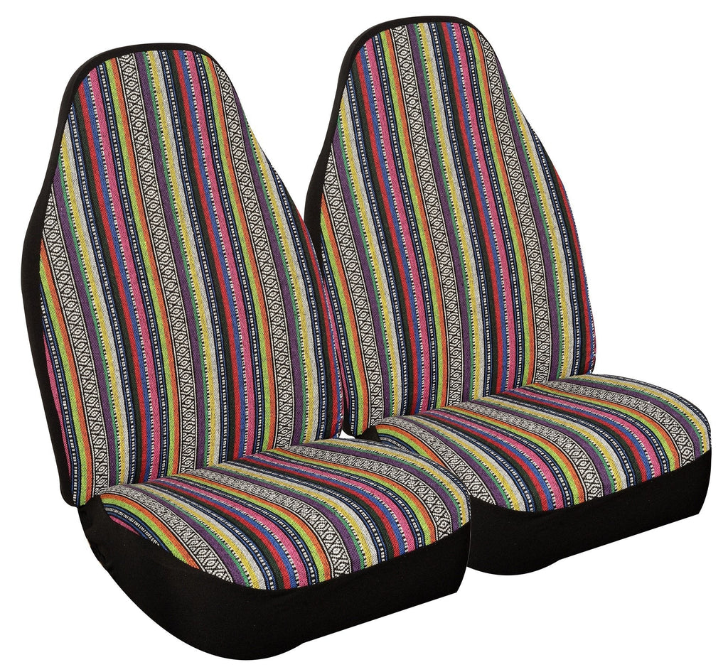  [AUSTRALIA] - Allison 67-2216 Multi-Color Prairie Stripe Universal Bucket Seat Cover - Pair