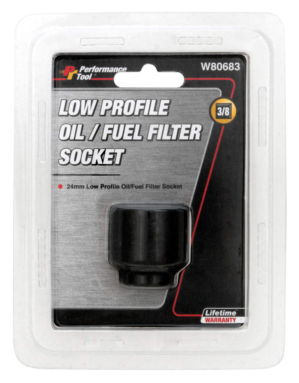  [AUSTRALIA] - Performance Tool W80683 24mm Low Profile Oil/Fuel Filter Socket 24MM  Low Profile Oil/Fuel Filter Socket