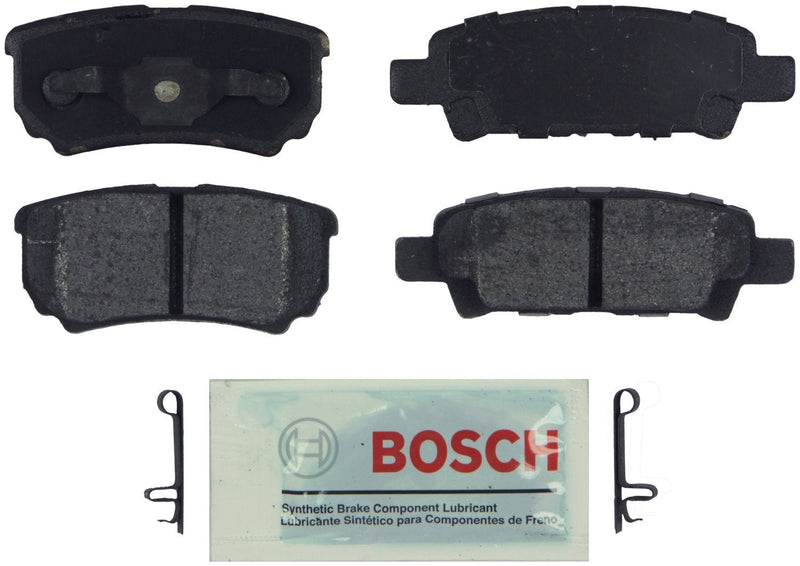Bosch BE1037 Blue Disc Brake Pad Set for Select Chrysler 200, Sebring; Dodge Avenger, Caliber; Jeep Compass, Patriot; Mitsubishi Lancer, Outlander - REAR - LeoForward Australia