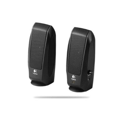 Logitech S120 Wired 3.5mm/2.3 Watts/2.0 Channel Speaker System (Black) - LeoForward Australia
