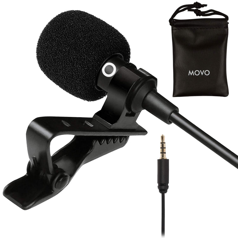 Movo PM10 Lavalier Microphone and Lapel Microphone for iPhone, iPad, Android, and Other Smartphones - Easy Clip on Microphone Perfect for Recording a Podcast, Vlog, Interview, YouTube - LeoForward Australia