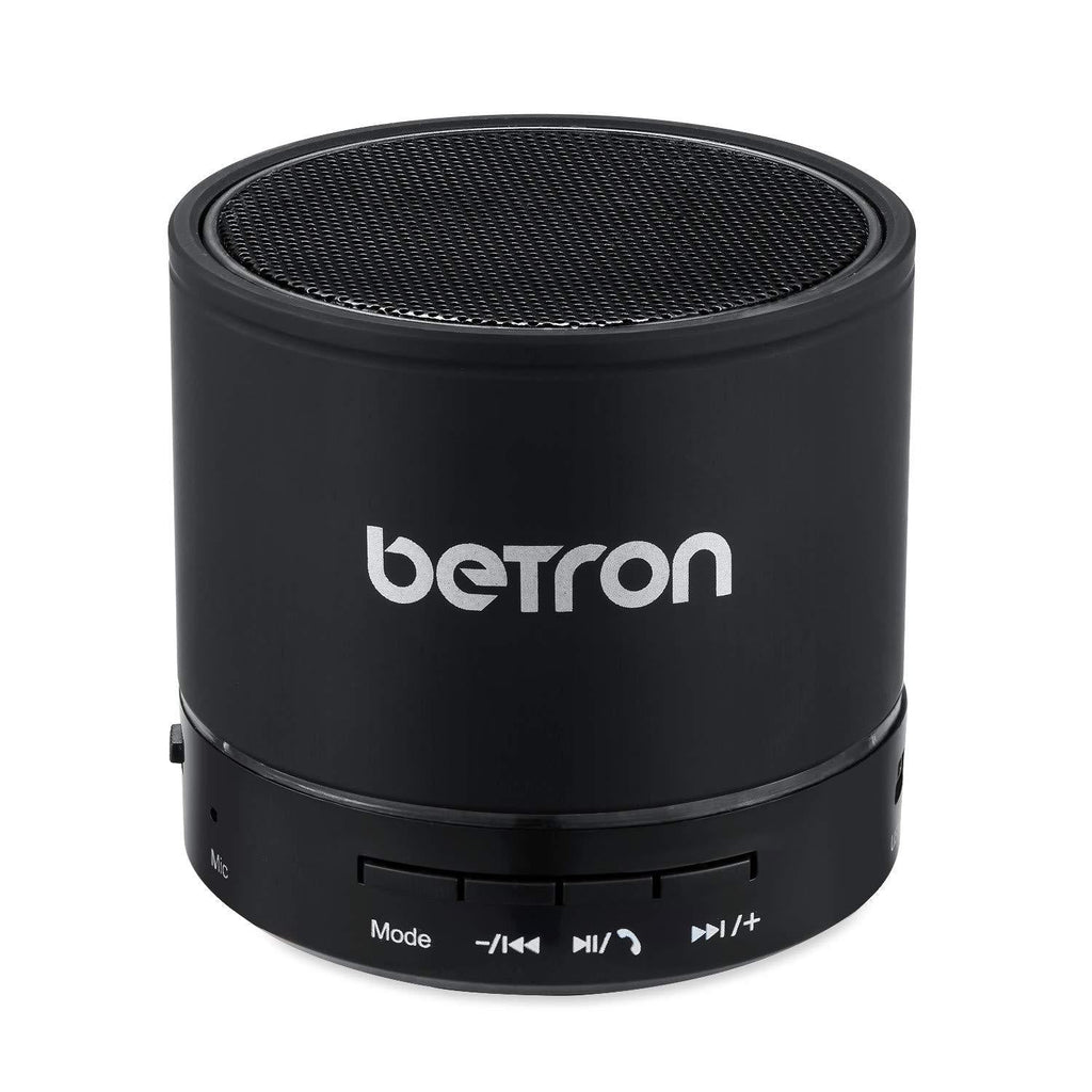 Betron KBS08 Wireless Portable Travel Bluetooth Speaker (Black) Black - LeoForward Australia
