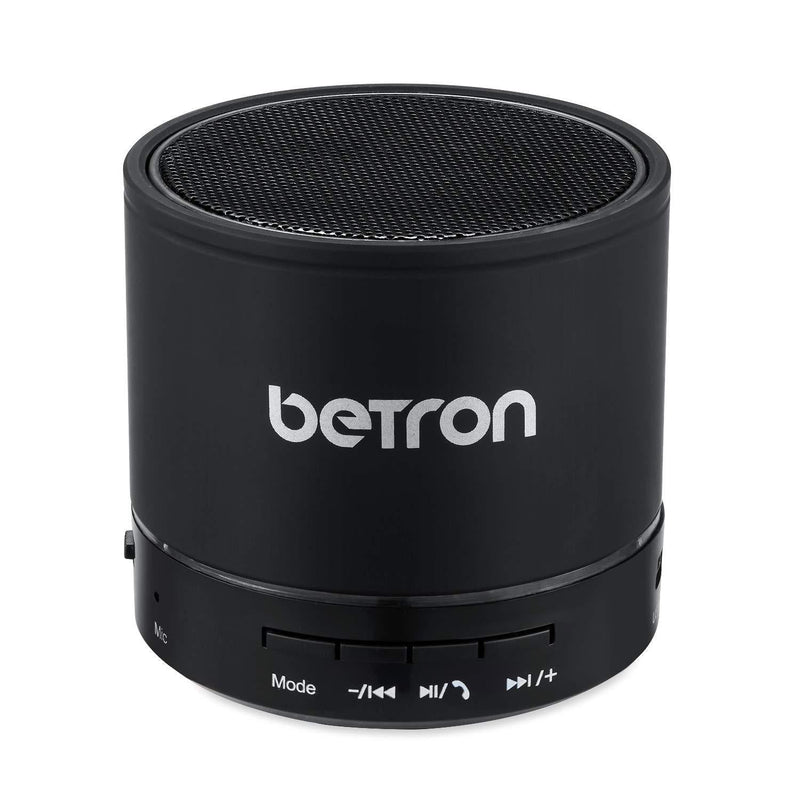 Betron KBS08 Wireless Portable Travel Bluetooth Speaker (Black) Black - LeoForward Australia