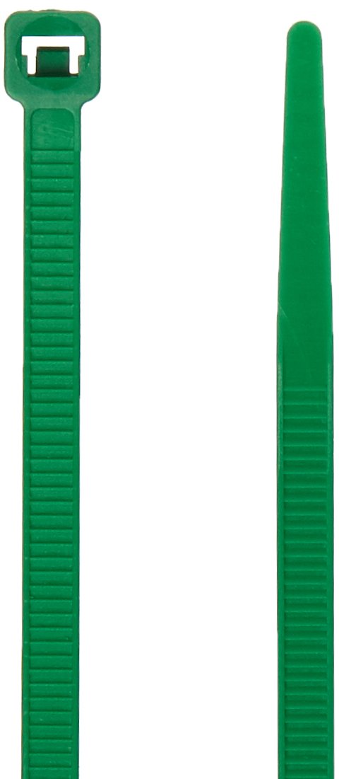  [AUSTRALIA] - Morris 20614 Nylon Cable Tie with 50-Pound Tensile Strength, 8-Inch Length, Green, 100-Pack