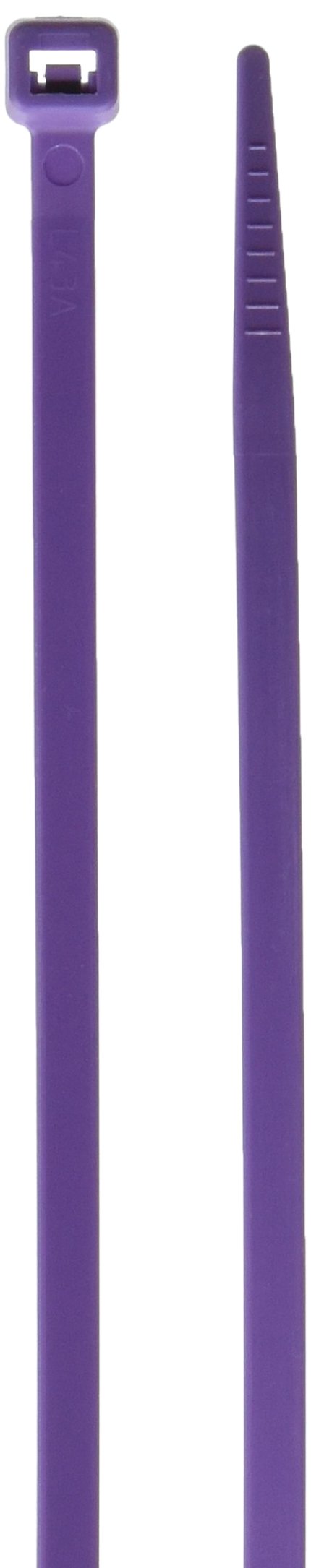  [AUSTRALIA] - Morris 20619 Nylon Cable Tie with 50-Pound Tensile Strength, 8-Inch Length, Purple, 100-Pack