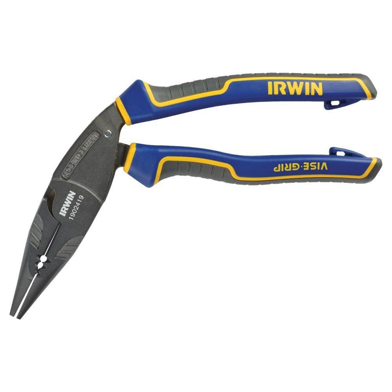  [AUSTRALIA] - IRWIN VISE-GRIP Pliers, Long Nose, 8-Inch (1902) 8" Ergomulti Long Nose Pliers