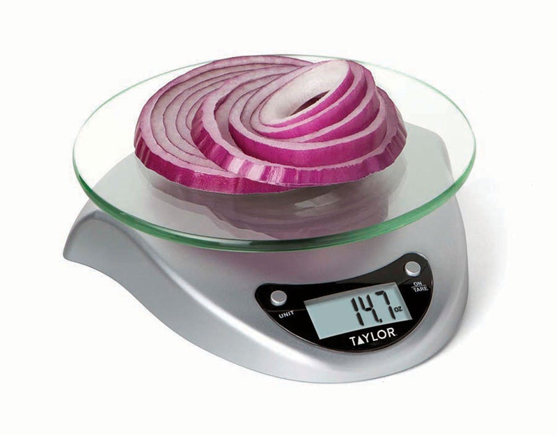 Taylor Precision Products Digital Kitchen Scale, 6.6 Pound Capacity, Silver 3831S - LeoForward Australia
