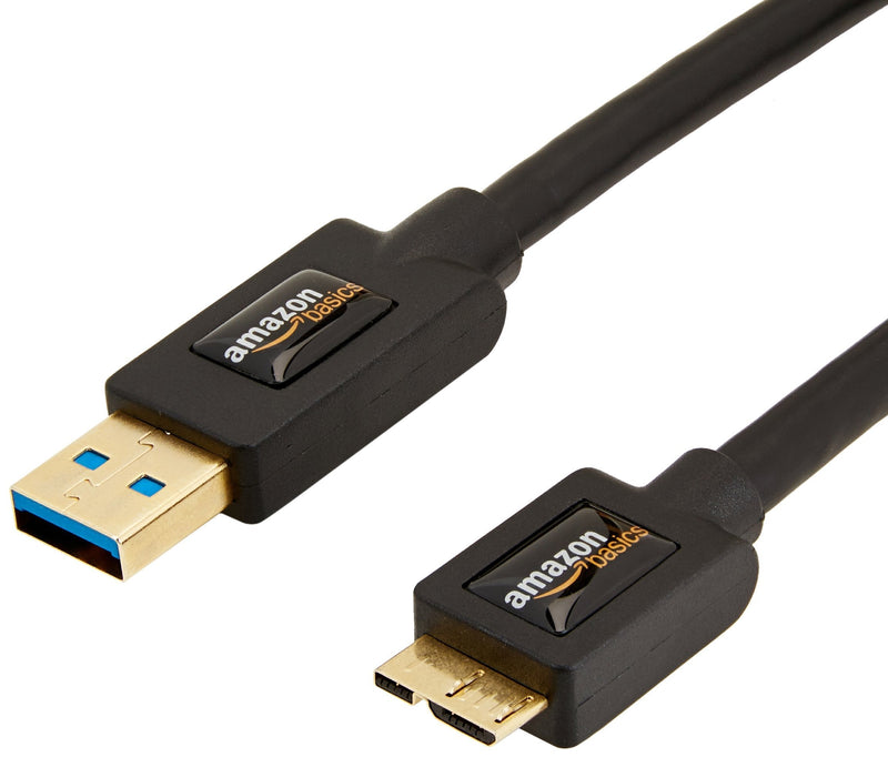  [AUSTRALIA] - Amazon Basics USB 3.0 Charger Cable - A-Male to Micro-B - 3 Feet (0.9 Meters), Black 1-Pack