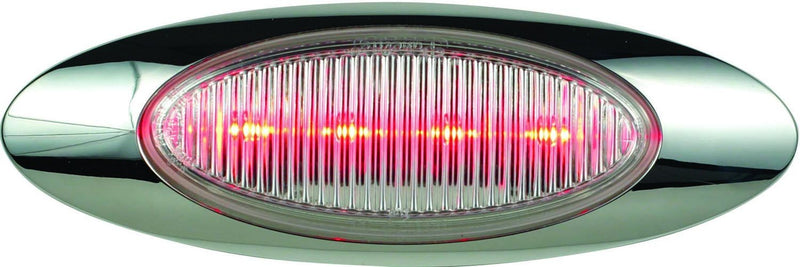 [AUSTRALIA] - Optronics 00212338P M1 Series Clear Lens Light 6.5" Sealed LED Clearance/Marker Light Kit, Millennium Series, Red
