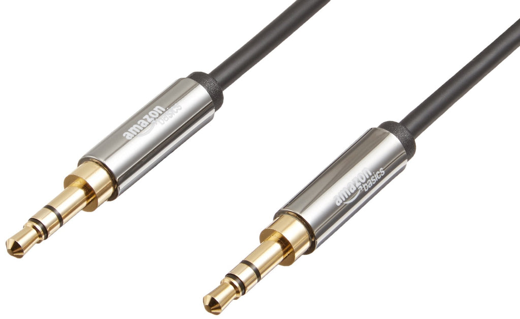 Amazon Basics 3.5 mm Male to Male Stereo Audio Cable, 8 Feet, 2.4 Meters 8 Feet (2.4 Meters) 1 Pack - LeoForward Australia