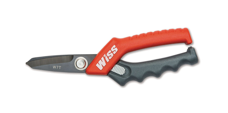  [AUSTRALIA] - Crescent Wiss 7" Titanium Coated Utility Shears - W7T , Black