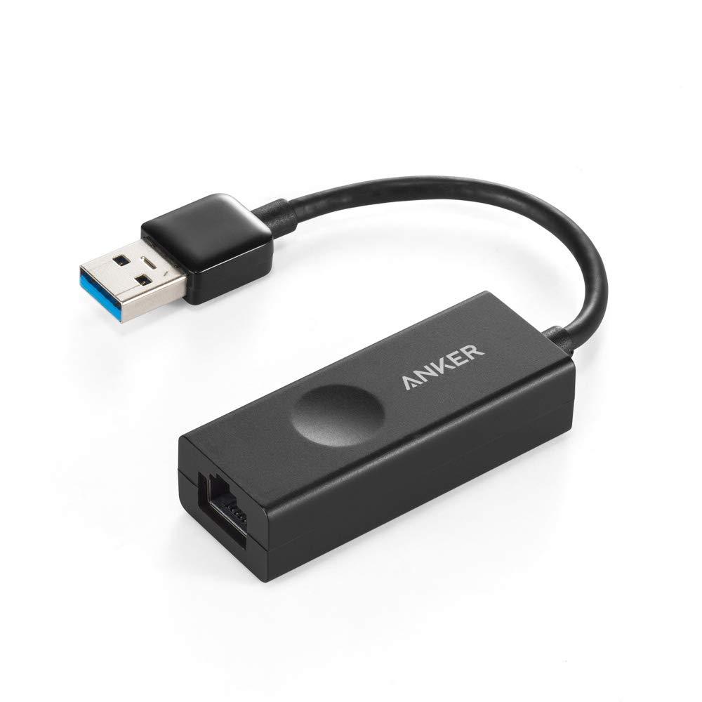 Anker USB 3.0 to RJ45 Gigabit Ethernet Adapter Supporting 10/100/1000 bit Ethernet, Compatible with MacBook Pro 2015, MacBook Air 2017, and More - LeoForward Australia