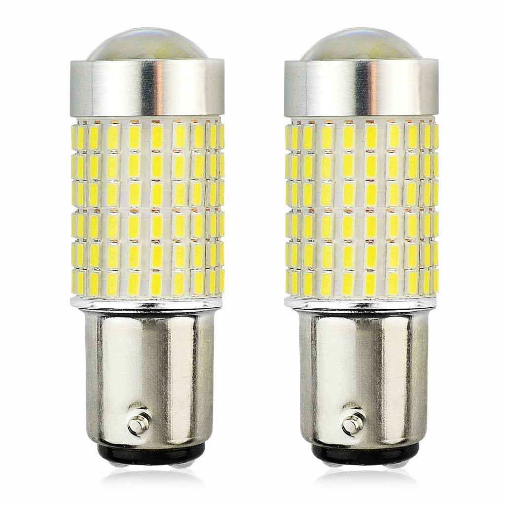 JDM ASTAR 1200 Lumens Extremely Bright 144-EX Chipsets 1156 1141 1073 7506 LED Bulbs with Projector For Backup Reverse Lights, Xenon White - LeoForward Australia