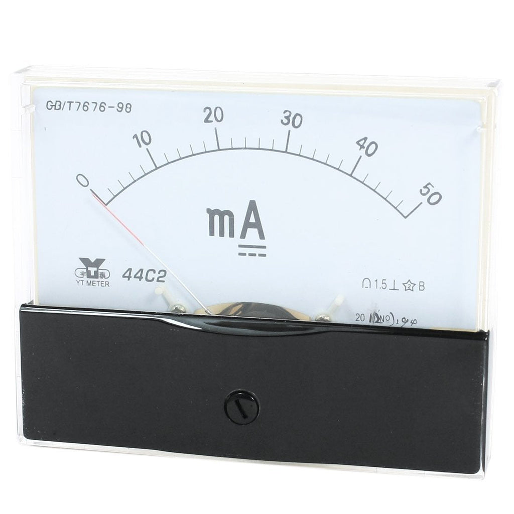  [AUSTRALIA] - uxcell Analog Panel Ammeter Gauge DC 0-50mA Measuring Range 44C2